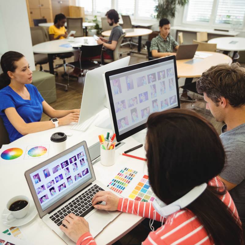 designers working on their desk